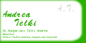 andrea telki business card